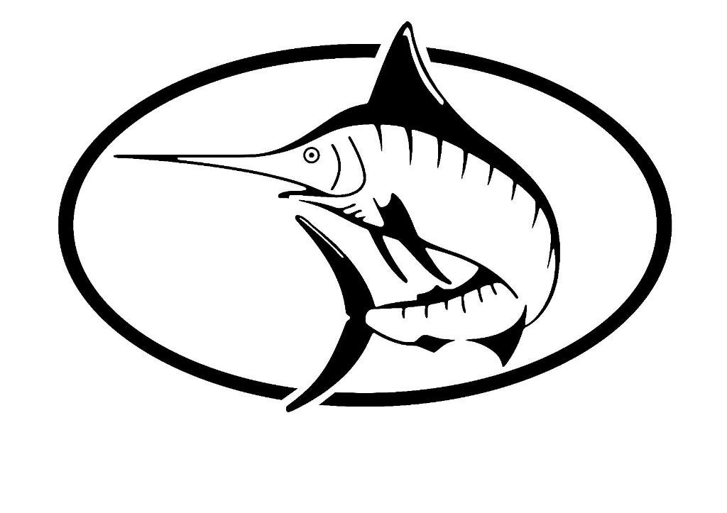 Marlin logo boot sticker, Verzenden, Nieuw, Overige typen