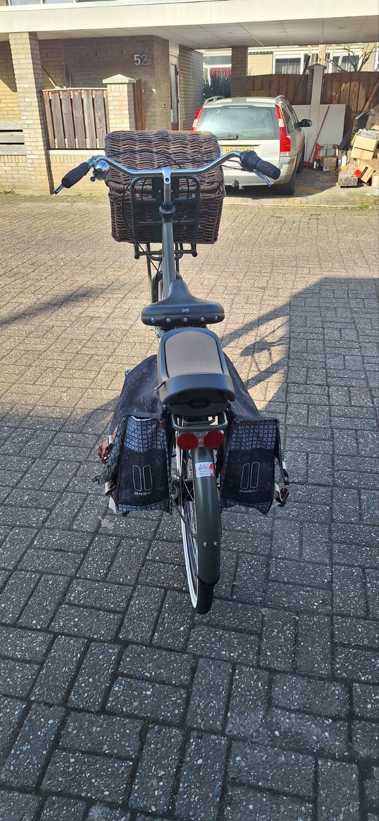 Popal damesfiets army green 47cm, Fietsen en Brommers, Fietsen | Dames | Damesfietsen, Versnellingen, Zo goed als nieuw, Minder dan 47 cm