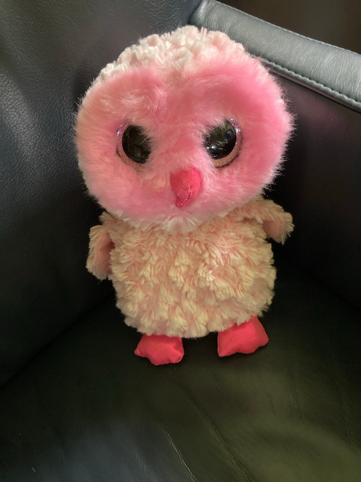 Ty Beanie Boo Twiggy Roze Uil Knuffel, Overige karakters, Overige typen, Ophalen of Verzenden, Zo goed als nieuw