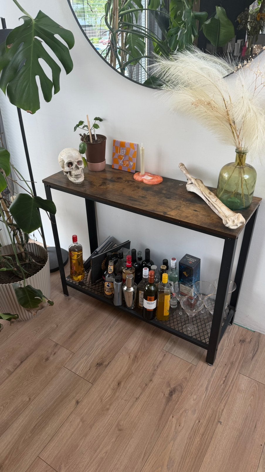 Sidetable, Ophalen, 100 tot 150 cm, Zo goed als nieuw, Industrieel