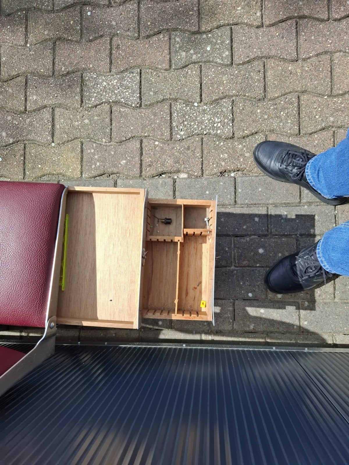 viskoffer  met plato, Ophalen, Koffer of Tas