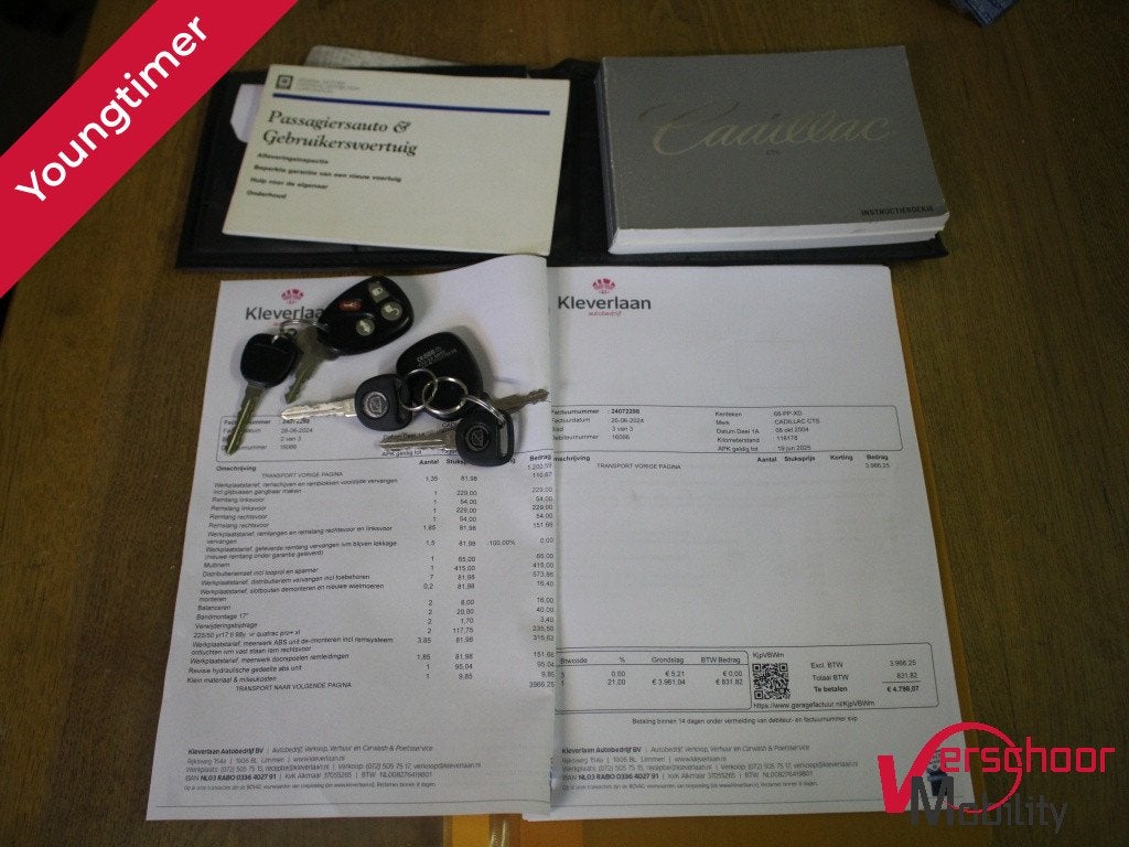 Cadillac CTS 3.2 V6 | Youngtimer | Cruise | Clima | Leder |, Auto's, Automaat, Gebruikt, Zwart, Sedan