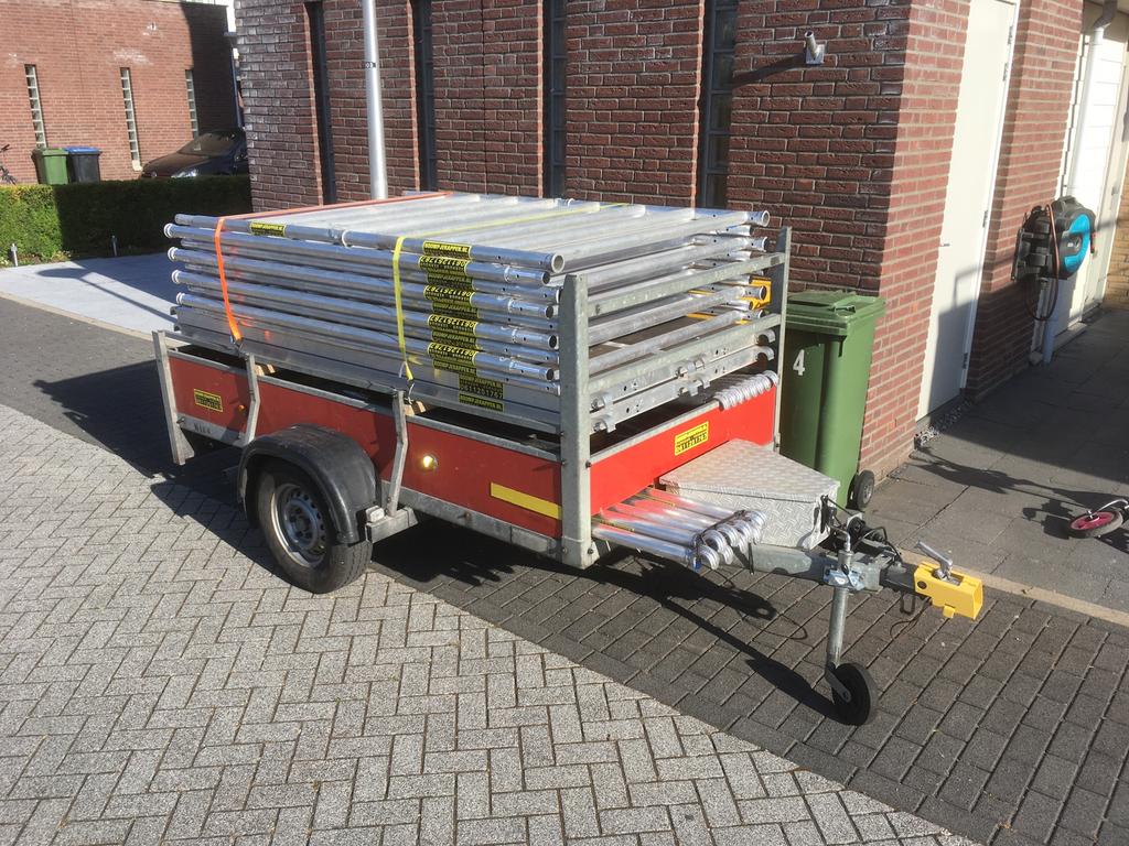 Rolsteiger 10 meter te huur huren incl aanhanger, Ophalen, Gebruikt, Rolsteiger of Kamersteiger, 5 meter of hoger
