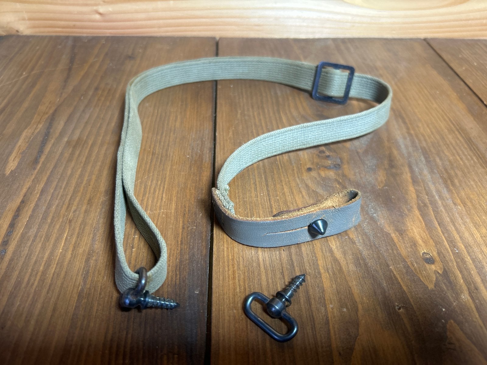 Originele Haenel 310 riem met montage beugelschroeven, Ophalen of Verzenden, Gebruikt