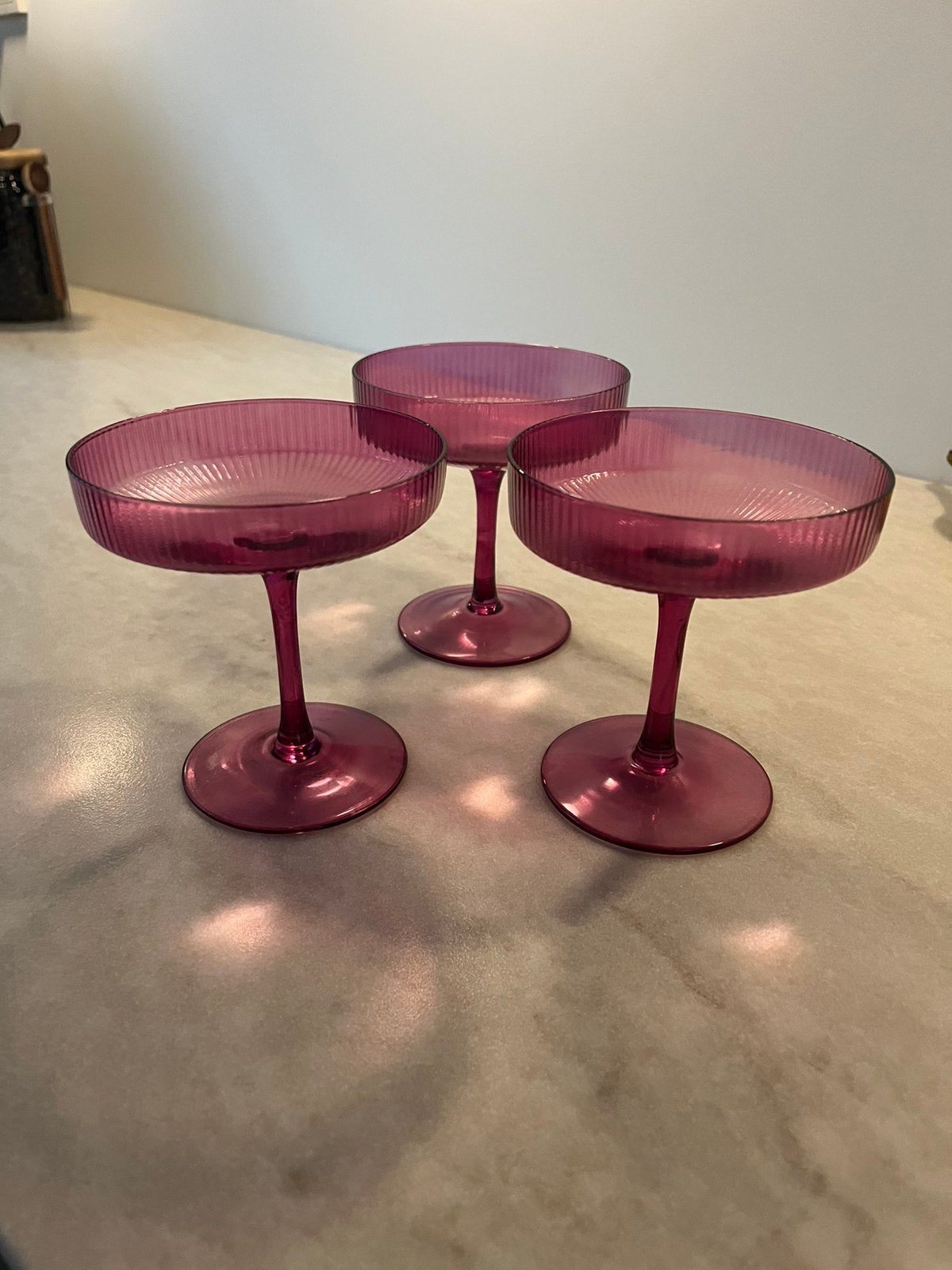 Roze cocktailglazen, Ophalen, Zo goed als nieuw, Overige typen
