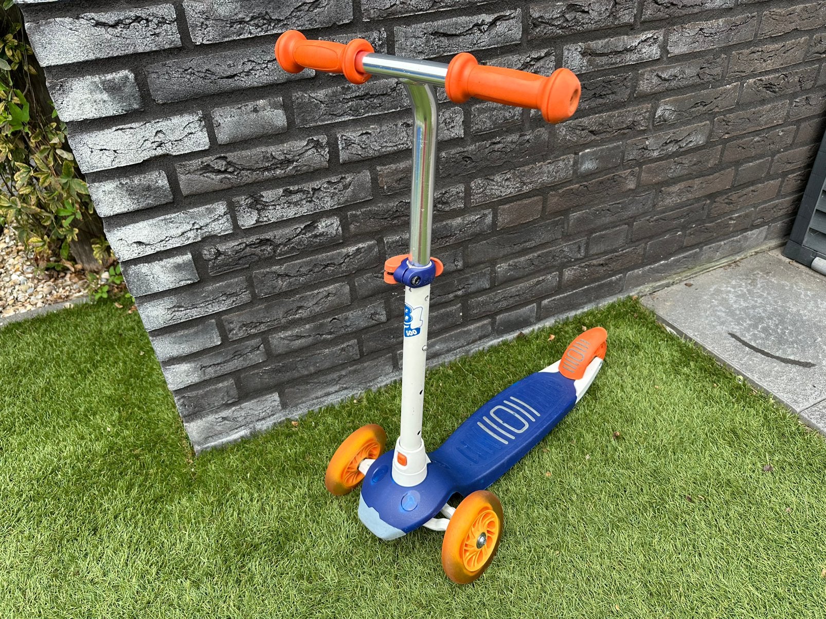 Oxelo B1 500 kinderstep met drie wielen en lichtjes, Ophalen, Gebruikt, Gewone step