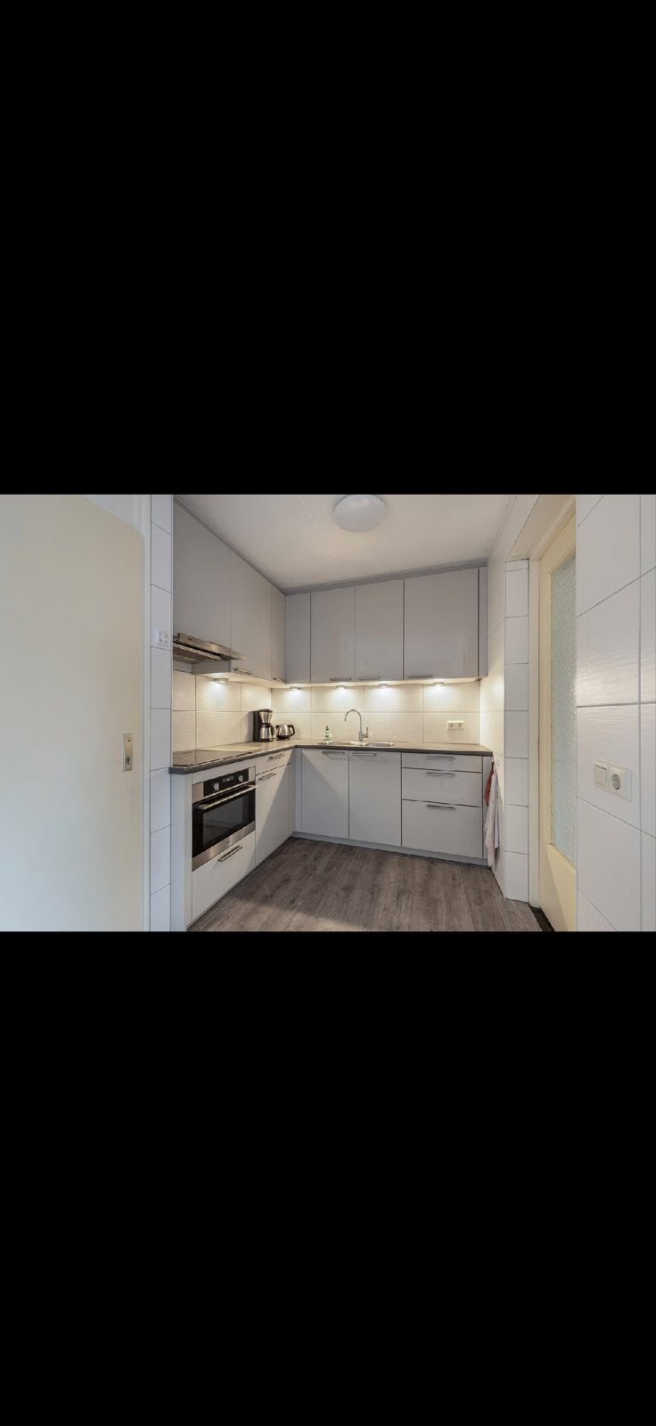 Keuken inclusief Pelgrim oven, inductieplaat en afzuigkap, Ophalen, Gebruikt, Wit, Hoekkeuken