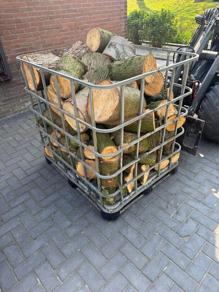 Openhaardhout, zelf nog kloven (excl. krat), Minder dan 3 m³, Ophalen, Overige houtsoorten, Stammen