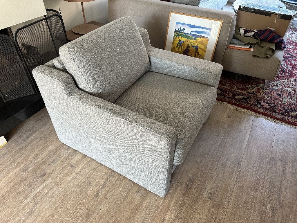 Rolf Benz Ego Club Fauteuil - uniek testmodel, Ophalen, Zo goed als nieuw, 75 tot 100 cm, 50 tot 75 cm