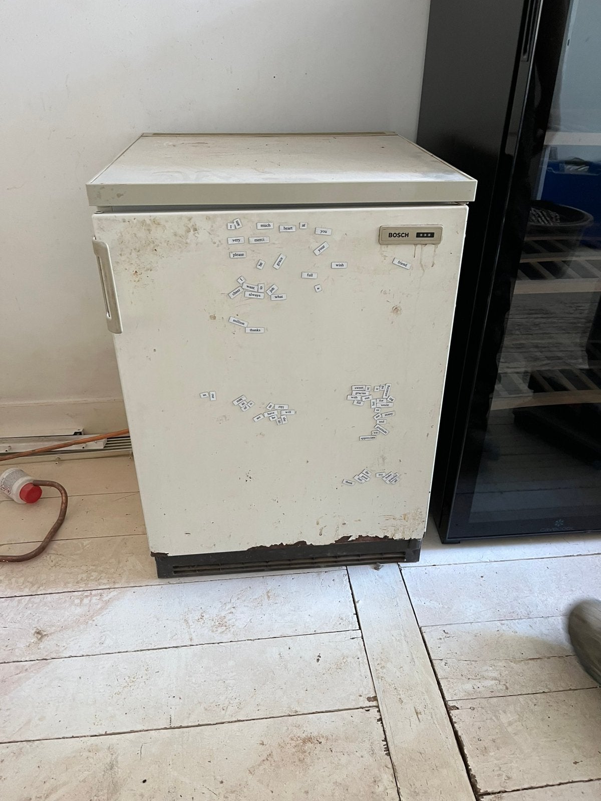 Gratis ophalen, Witgoed en Apparatuur, Koelkasten en IJskasten, Ophalen, 160 cm of meer, Minder dan 75 liter, Zonder vriesvak