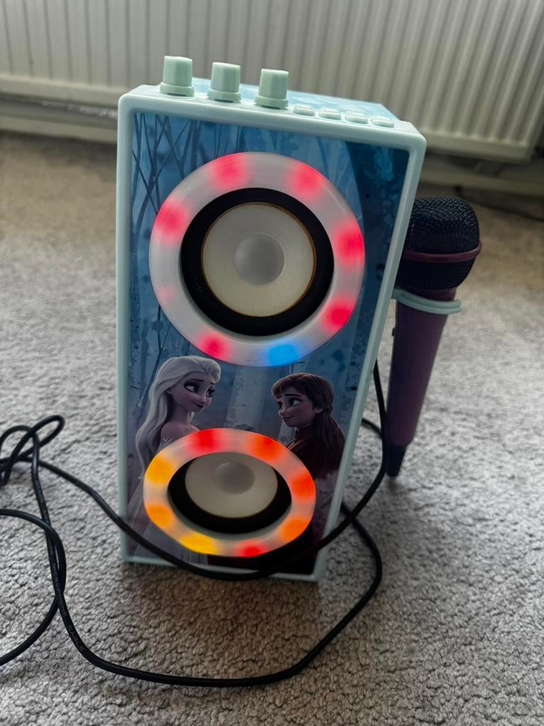 Frozen II karaoke set met muziekbox, Ophalen of Verzenden, Zo goed als nieuw, Complete set