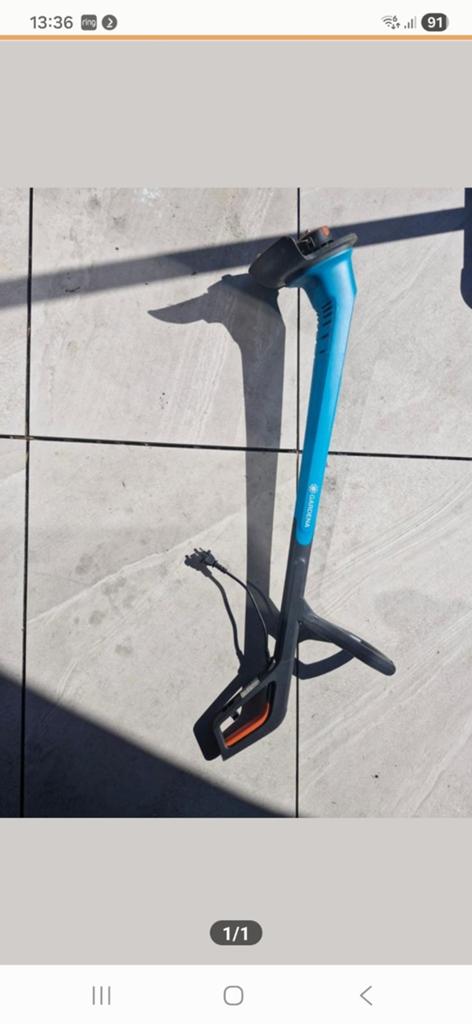 Gardena grastrimmer, Ophalen