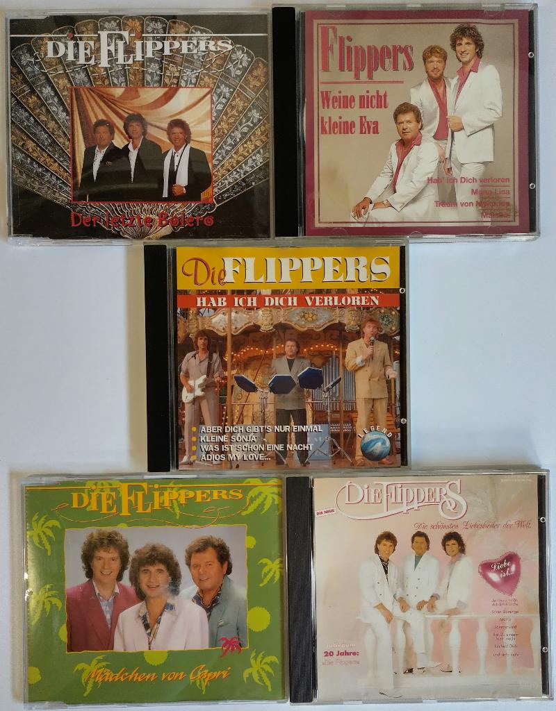 5 CDs Die Flippers (3 albums, 2 singles 1989 - 1995), Ophalen of Verzenden, Zo goed als nieuw
