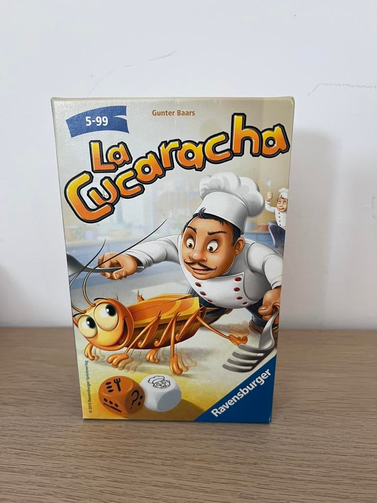 La Cucaracha - Reis editie, Hobby en Vrije tijd, Gezelschapsspellen | Kaartspellen, Zo goed als nieuw, Drie of vier spelers, Verzenden