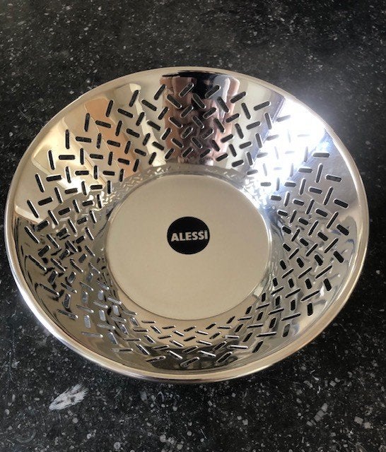Alessi ronde schaal, ontwerper Sottsass: New Old Stock, Overige materialen, Mand, Rond, Nieuw