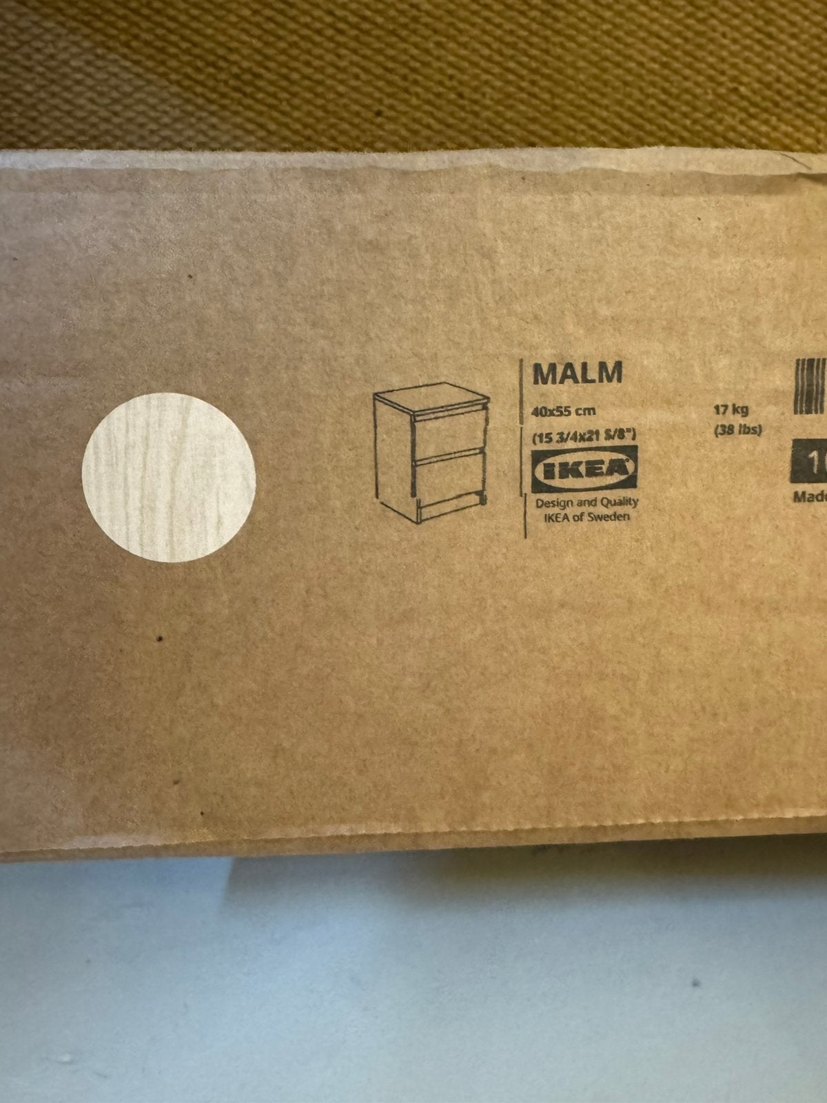 Kastje Ikea Malm, Ophalen, Nieuw, Minder dan 45 cm