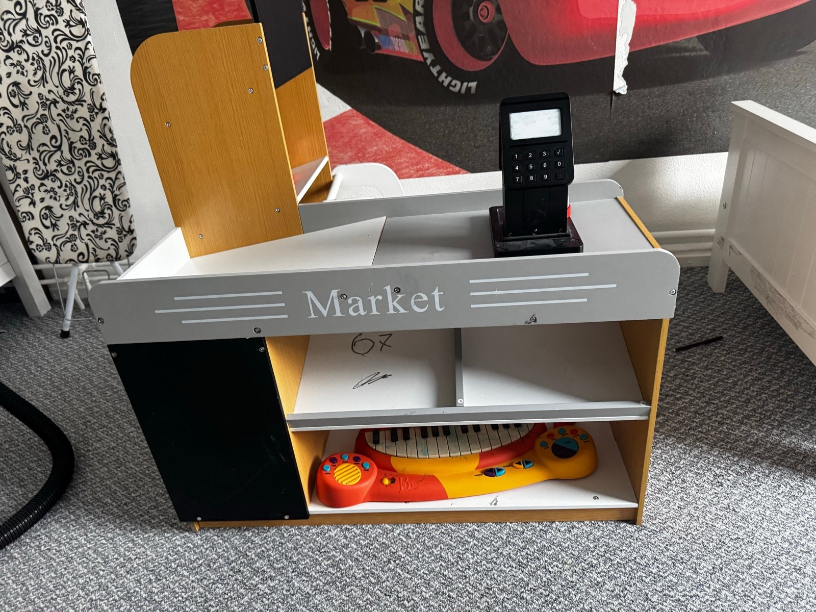 Leuke marktstand met accessoires, Ophalen, Gebruikt, Hout, Speelkeuken