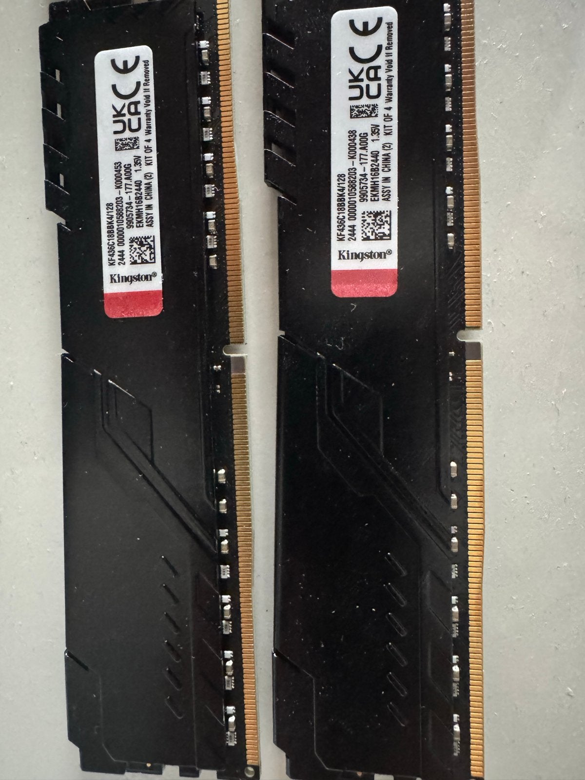 Kingston FURY Beast Black 128 GB DDR4-kit, Computers en Software, Ophalen, DDR4, Zo goed als nieuw, 128 GB