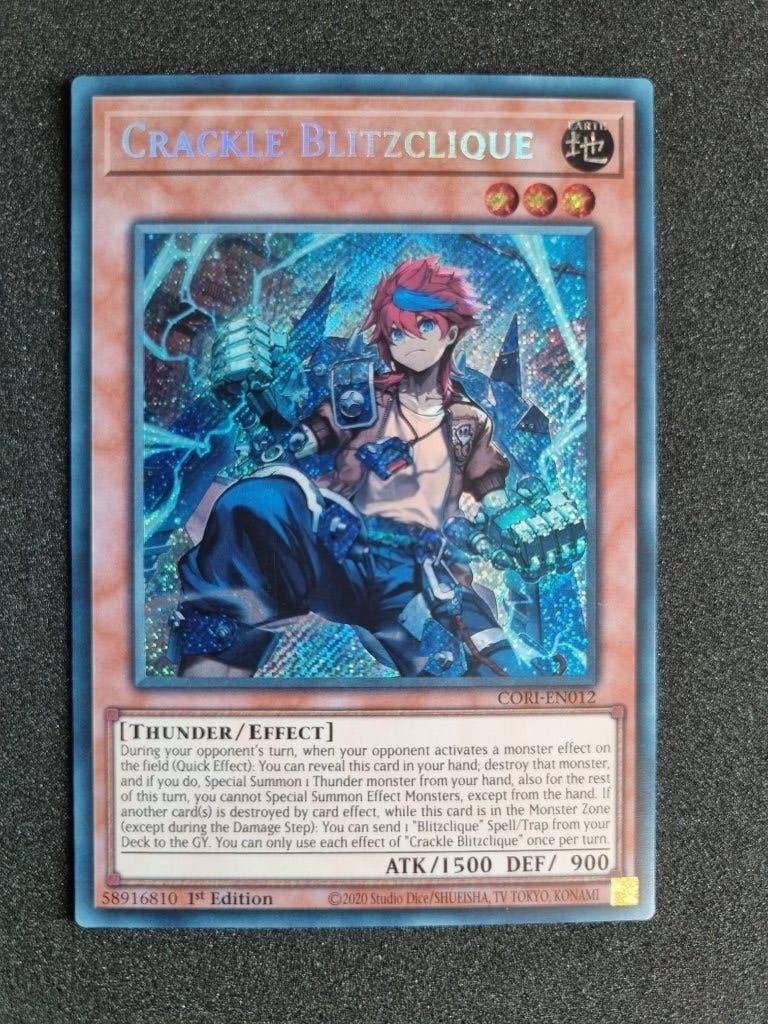 Crackle Blitzclique (V.1 - Secret Rare) - Chaos Origins, Ophalen of Verzenden, Zo goed als nieuw, Losse kaart, Foil