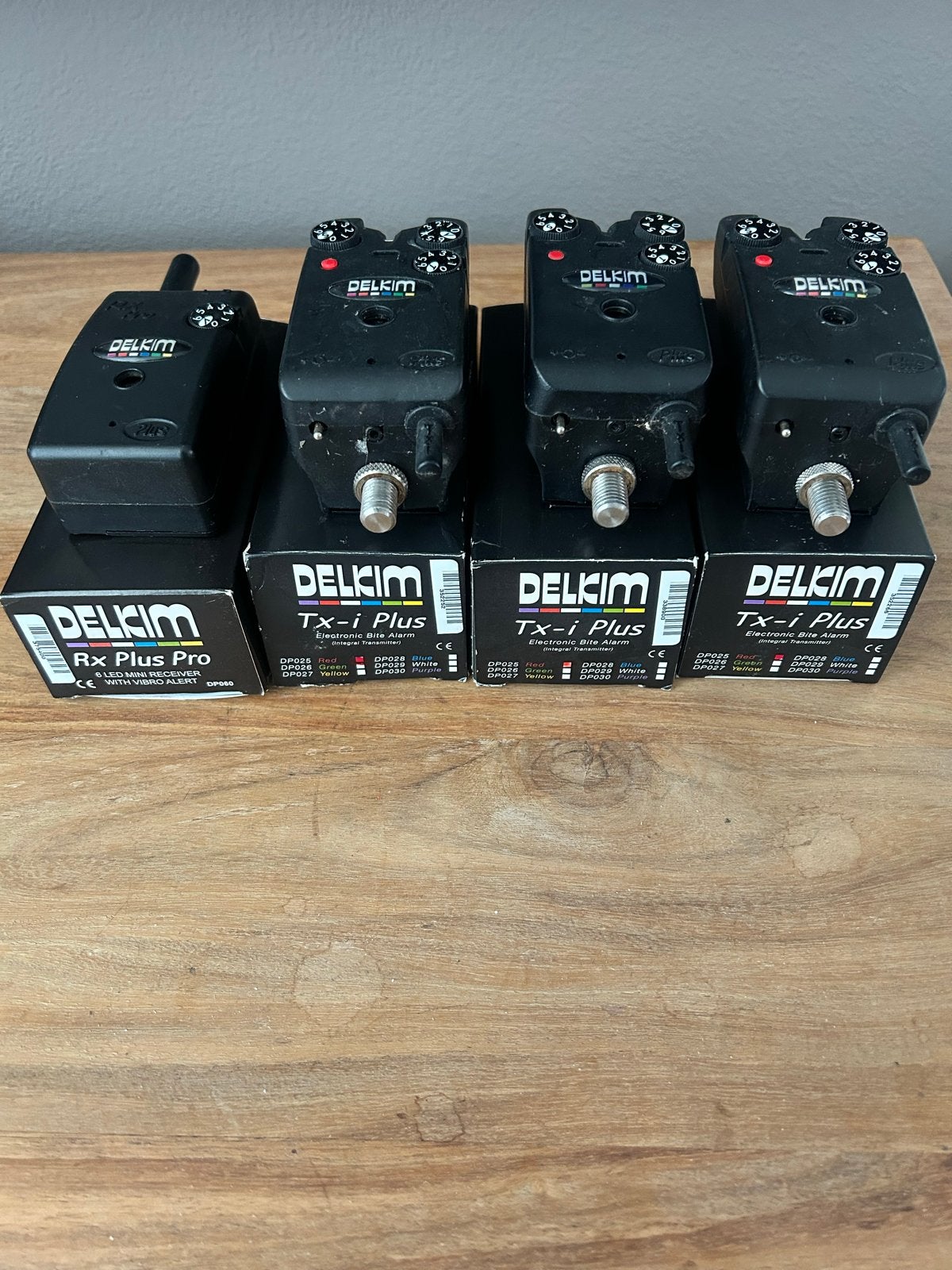 Delkim TXI Plus Set Rood - Complete Beetmelderset, Watersport en Boten, Ophalen of Verzenden, Gebruikt, Complete set