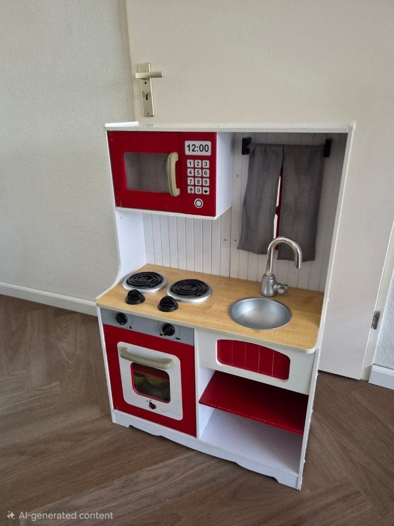 Speelkeuken, Ophalen, Gebruikt, Hout, Speelkeuken