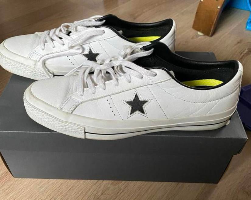 Converse echt leren sneakers mt 41 - binnenzool 26 cm, Kleding | Heren, Schoenen, Ophalen of Verzenden, Zo goed als nieuw