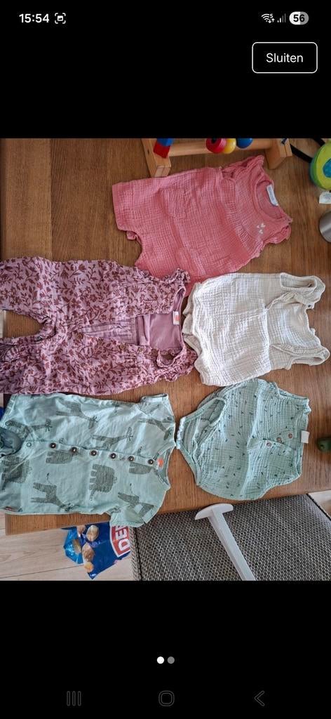 Babykleding,  kledingbundel,  meisjeskleding,  zomer maat 50, Ophalen of Verzenden, Zo goed als nieuw