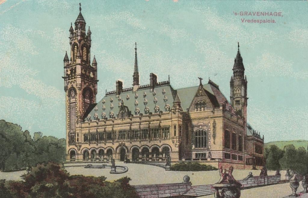 DEN HAAG Vredespaleis 1913, Verzenden, Voor 1920, Gelopen, Zuid-Holland