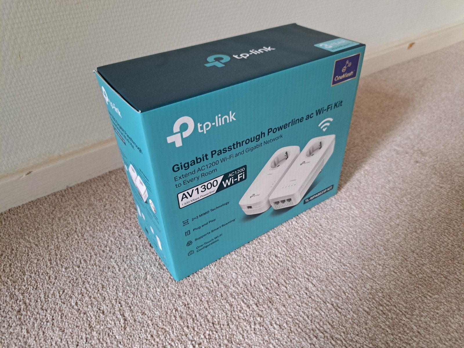 AV1300 Gigabit Powerline ac Wi-Fi Kit met Stopcontact, Ophalen, Zo goed als nieuw, Tplink