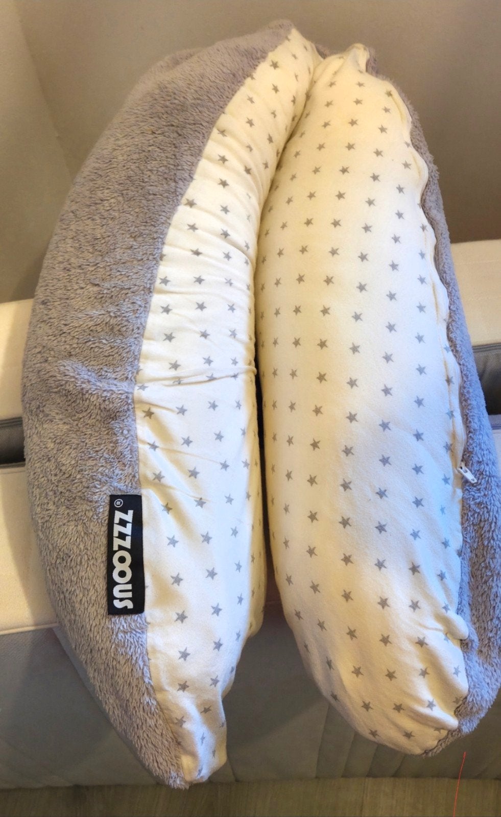 Snoozzz voedingskussen/zwangerschapskussen, Ophalen, Gebruikt