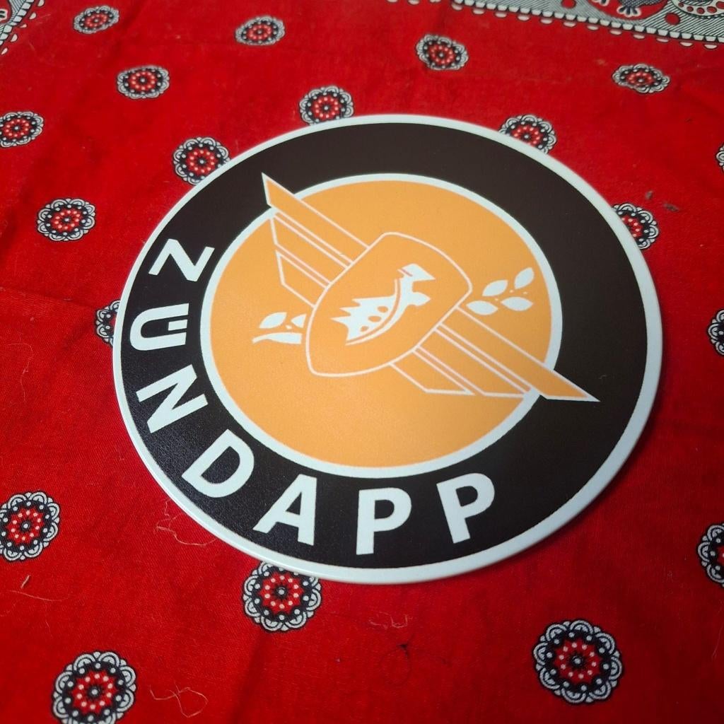 Zundapp Logo Rond metalen wandbordje, Ophalen of Verzenden, Nieuw, Overige typen