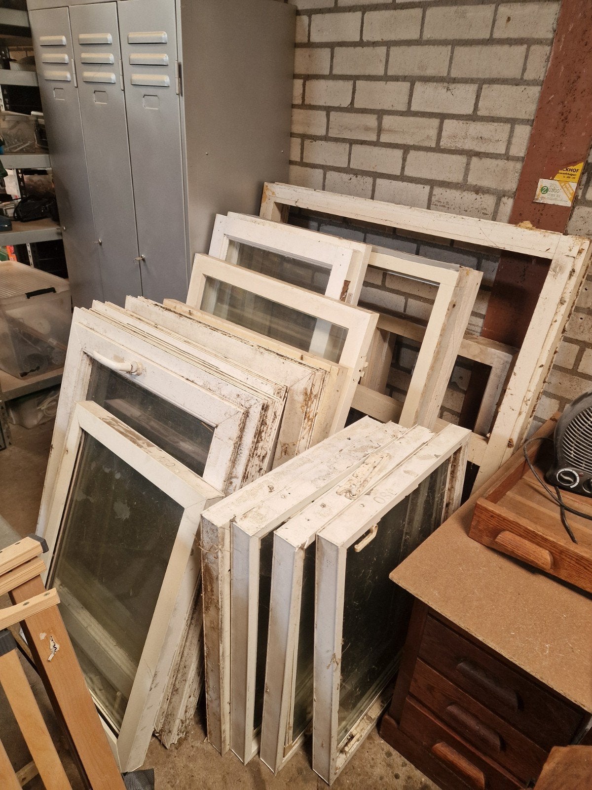 Partij gebruikte ramen en kozijnen, Ophalen, Gevelraam of Ruit, Gebruikt, 80 tot 120 cm