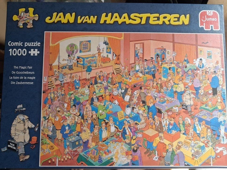 Van Haasteren De Goochelbeurs 1000 st, Ophalen, 500 t/m 1500 stukjes, Zo goed als nieuw