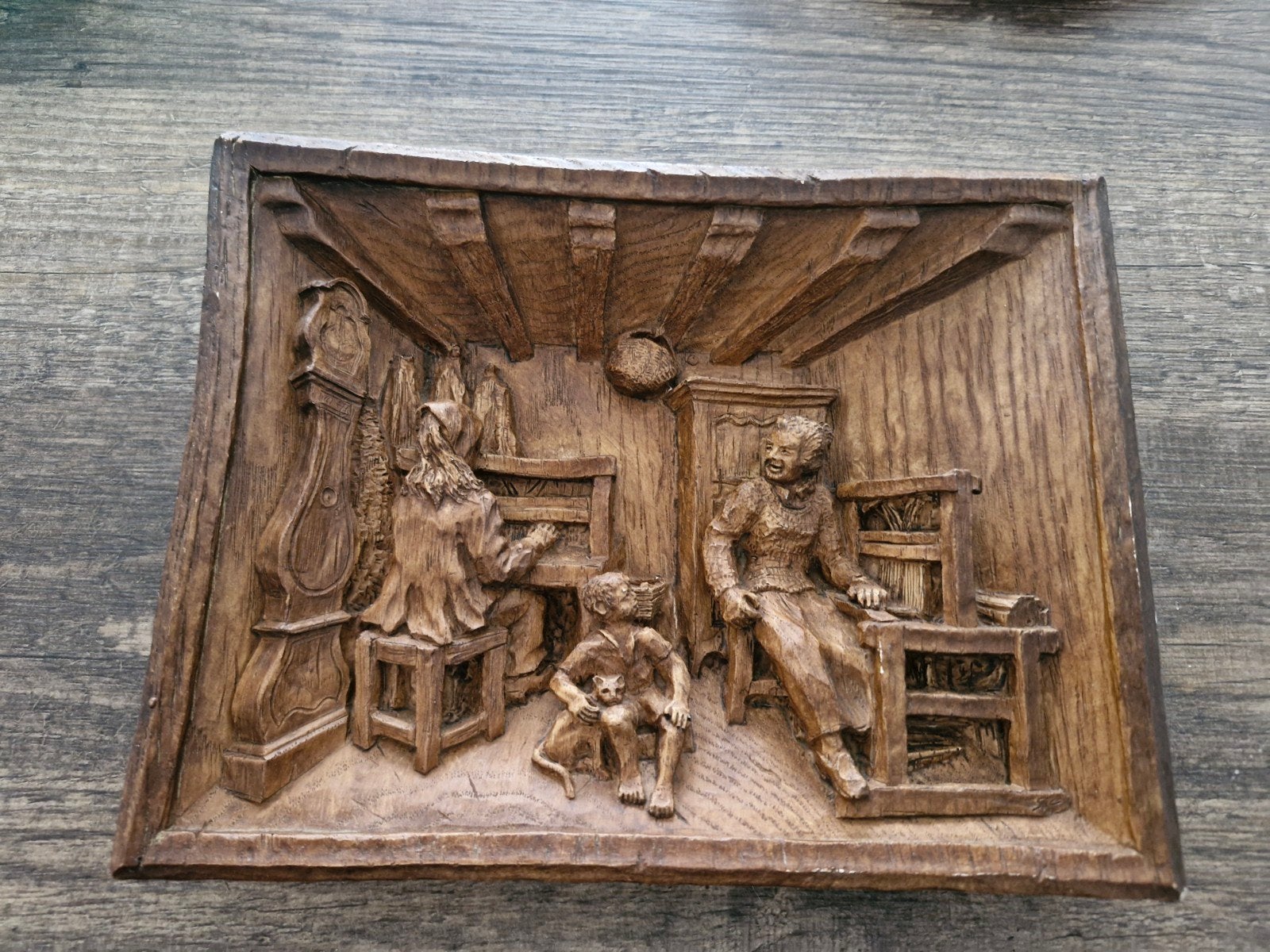 Sic huiskamer reliëf jaren '60, Antiek en Kunst, Ophalen of Verzenden