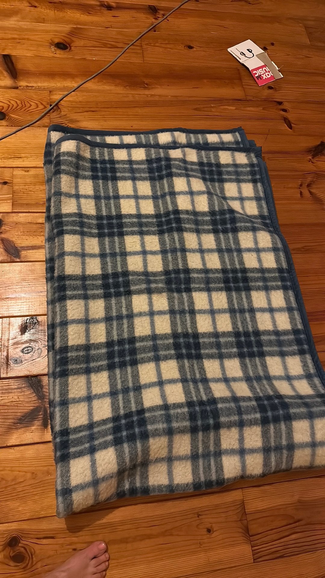 Heerlijk warm plaid 230x 160 zuiver scheerwol, Ophalen of Verzenden, Zo goed als nieuw
