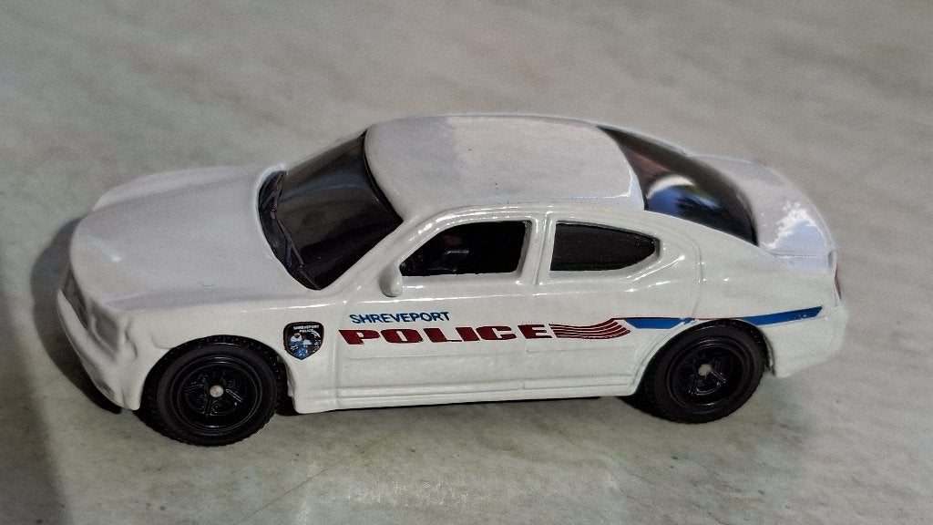 Dodge Charger van Matchbox of Hot Wheels ? Shreveport police, Ophalen of Verzenden, Nieuw, Auto