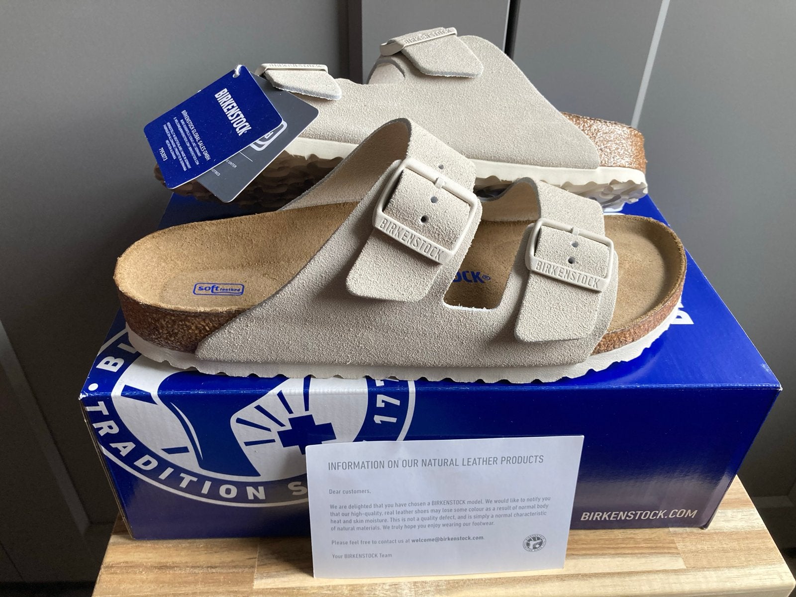 Nieuwe Birkenstock Arizona BS Sandalen - Maat 41, Wit, Nieuw, Sandalen of Muiltjes, Ophalen of Verzenden