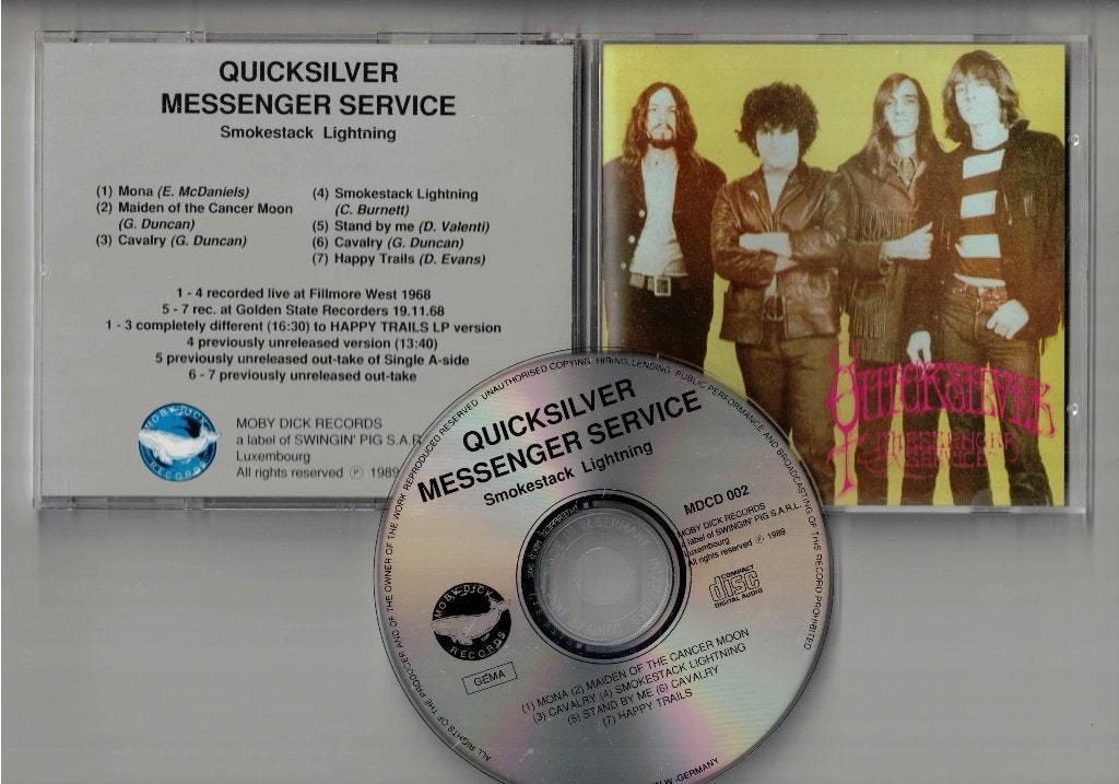 QUICKSILVER MESSENGER SERVICE CD Smokestack Lightning - Live, Ophalen of Verzenden, Zo goed als nieuw, Poprock
