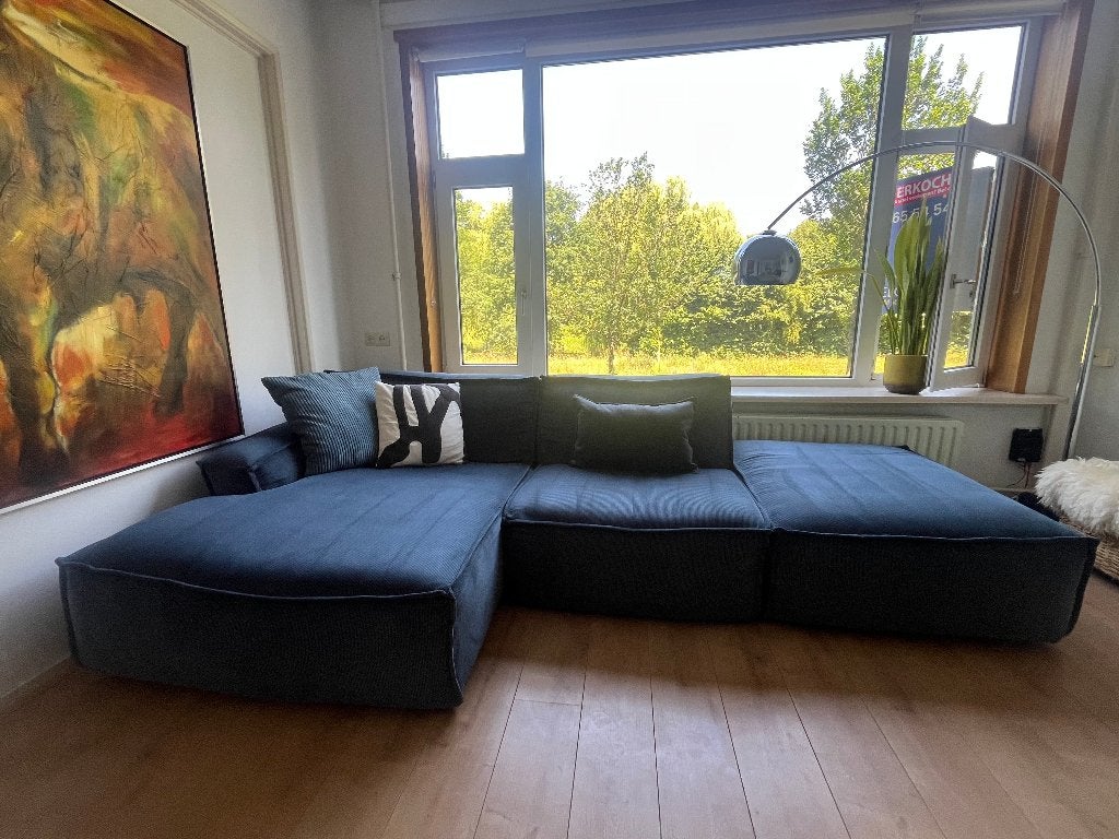 Goossens designbank | 2 jaar oud | Garantie + vlekkenservice, Ophalen, 300 cm of meer, Zo goed als nieuw, 150 cm of meer
