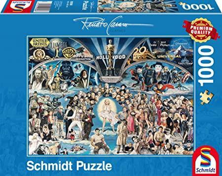 Schmidt: Renato Casaro: Hollywood 1000 stukjes, Ophalen of Verzenden, 500 t/m 1500 stukjes, Nieuw, Legpuzzel