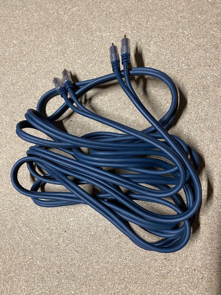 Audiokabel RCA male male 5 meter, Ophalen of Verzenden, Zo goed als nieuw, 2 tot 5 meter, Overige kabels