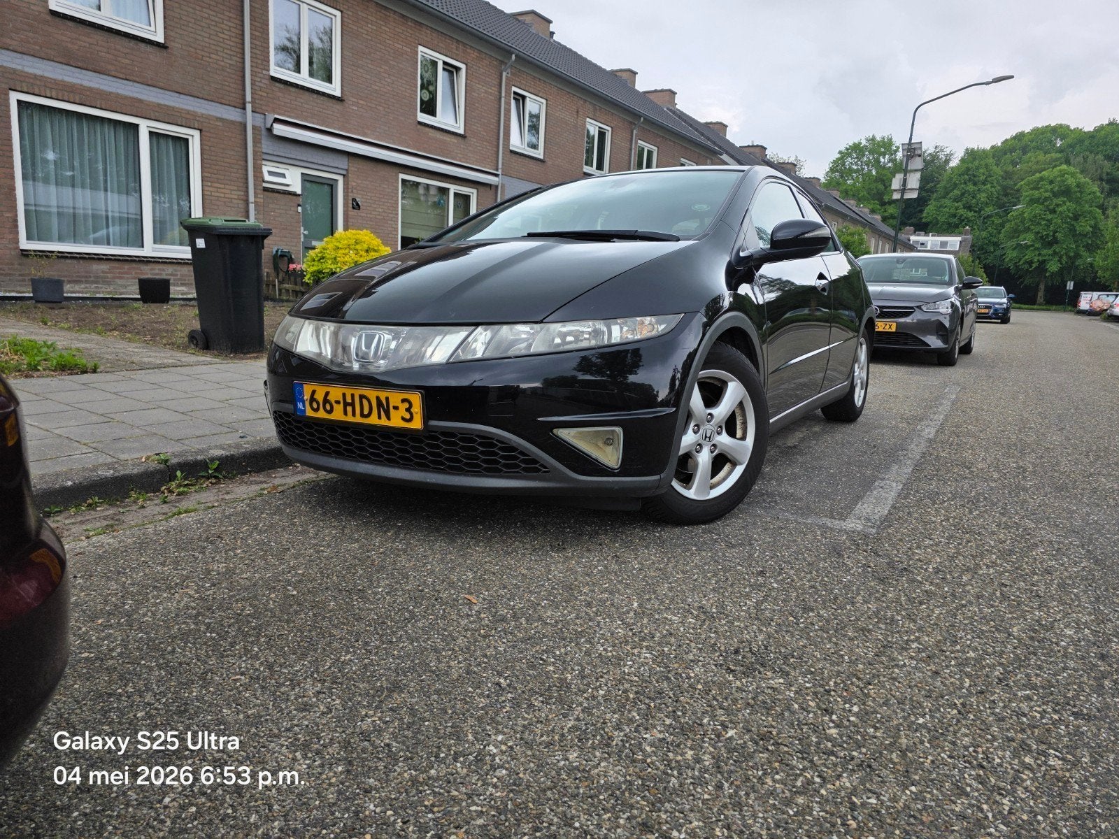 Honda Civic 1.4 I 5DR 2008 Zwart, Auto's, 83 pk, 4 cilinders, Origineel Nederlands, 1200 kg