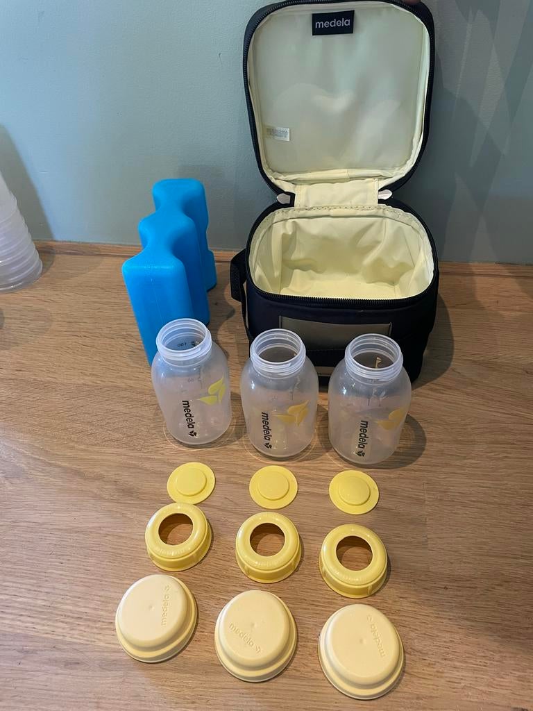 Medela koeltas met flessen en koelelementen, Kinderen en Baby's, Babyvoeding en Toebehoren, Ophalen, Gebruikt, Overige typen