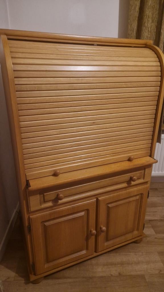 Computerkast blank eiken, Huis en Inrichting, Ophalen, Gebruikt