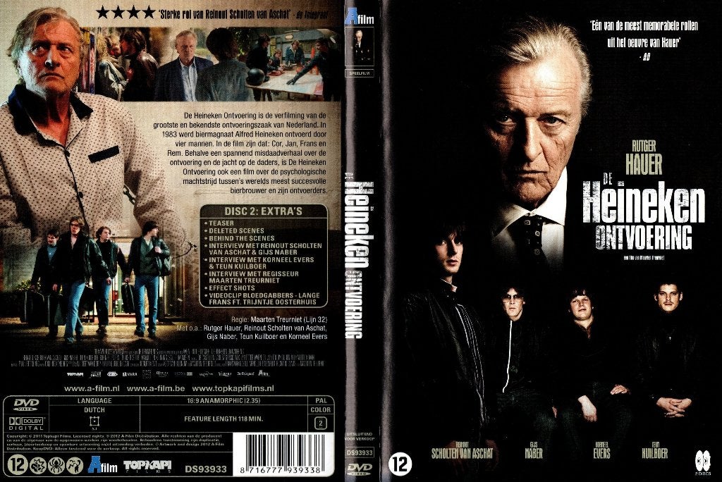De Heineken ontvoering, Cd's en Dvd's, Dvd's | Nederlandstalig, Vanaf 12 jaar, Ophalen of Verzenden, Zo goed als nieuw, Overige genres