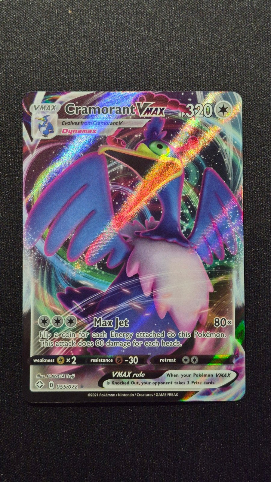 Cramorant VMAX 055/072 – Shining Fates (2021), Hobby en Vrije tijd, Verzamelkaartspellen | Pokémon, Verzenden, Zo goed als nieuw