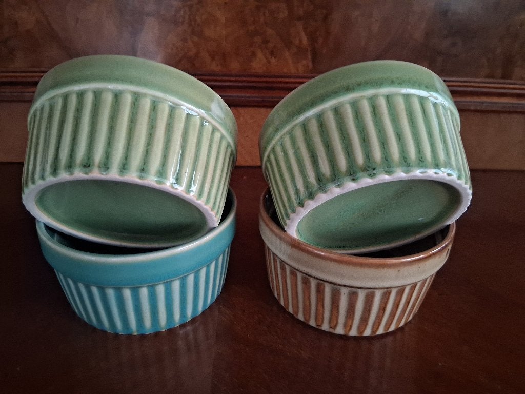 Ramekins soufflé bakjes, Overige materialen, Ophalen of Verzenden, Zo goed als nieuw, Kom(men)