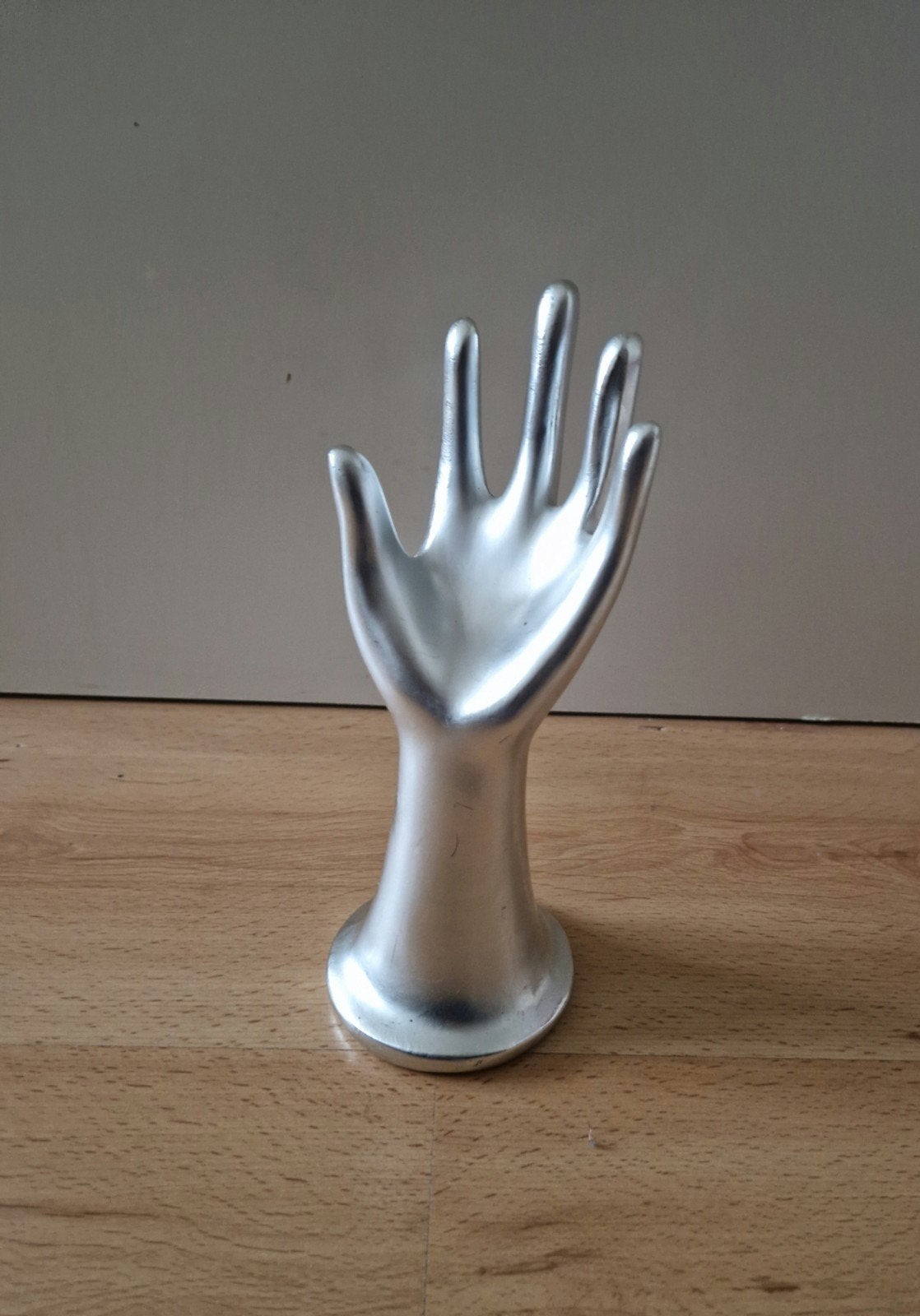 hand ringenhouder ringhouder zilverkleurig ring houder, IJzer of Staal, Ophalen of Verzenden, Zo goed als nieuw, 17 tot 18