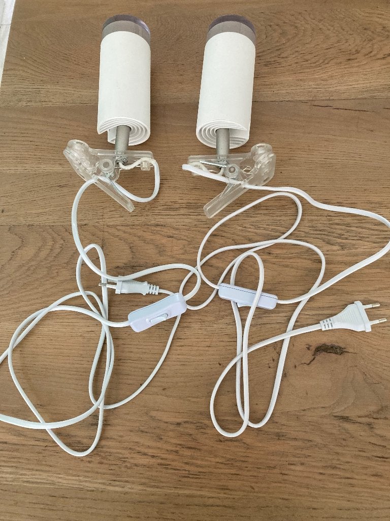 Verlichting Lutec 2 stuks, Ophalen, Wit, Overige fittingen, Zo goed als nieuw