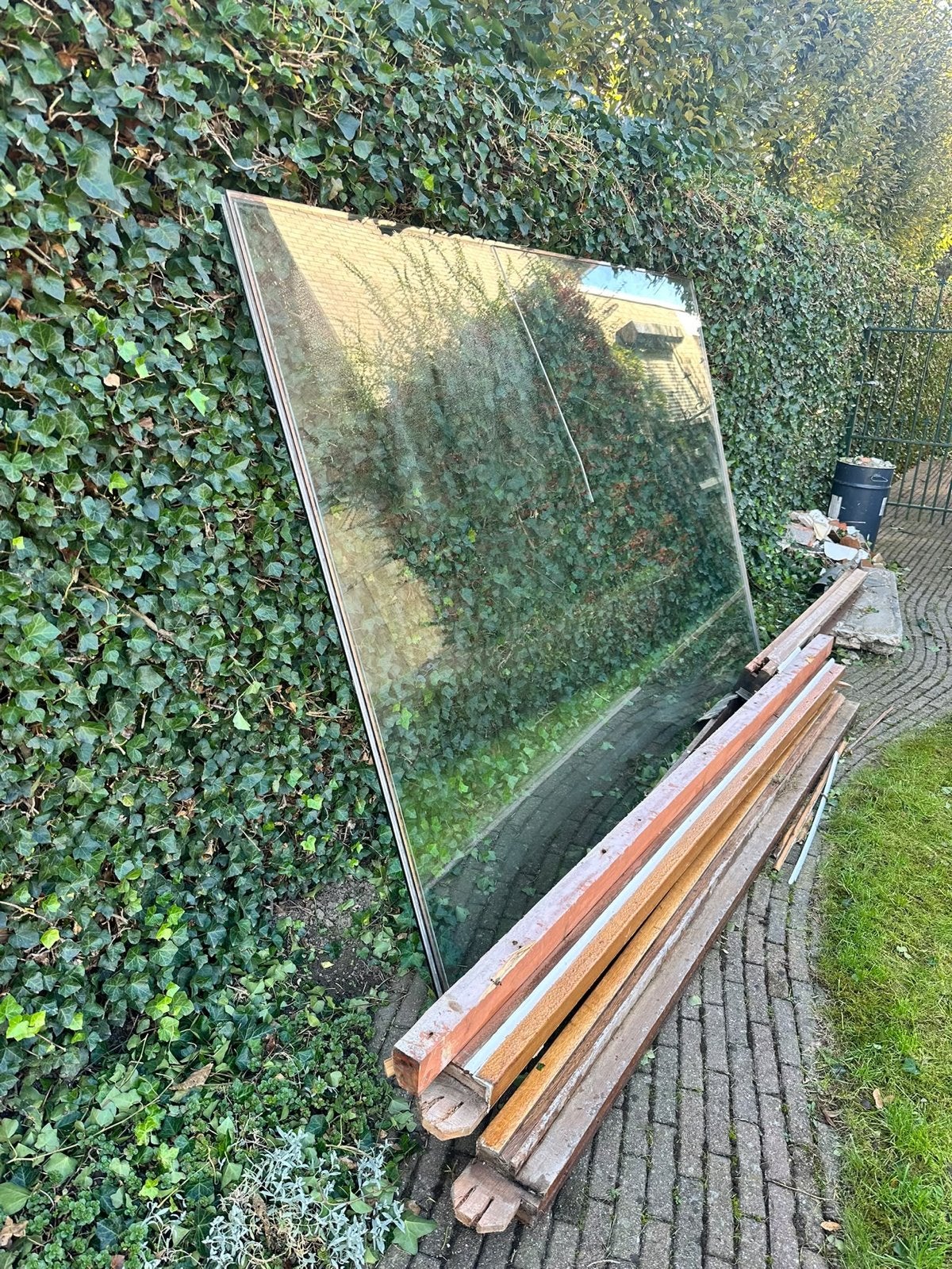 Dubbelglas glasplaat 276x175 cm, Doe-het-zelf en Verbouw, Ophalen, Gebruikt, 160 cm of meer, Glasplaat